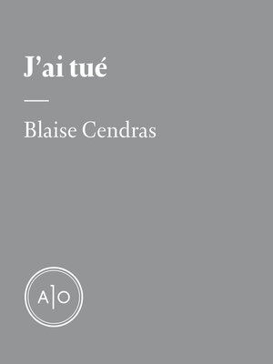 cover image of J'ai tué